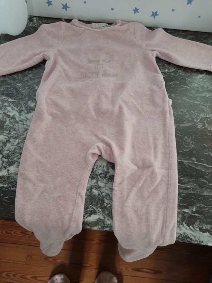 Pyjama velours tape à l'œil t.12 mois - photo numéro 5