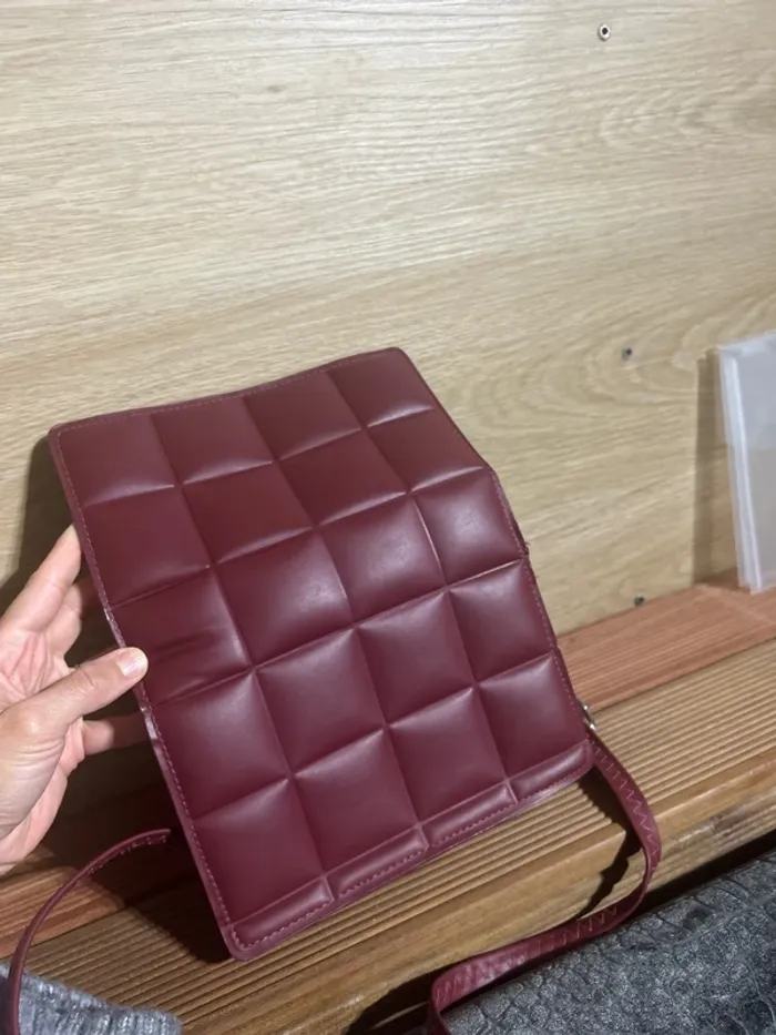 Sac à bandoulière couleur parme - photo numéro 3