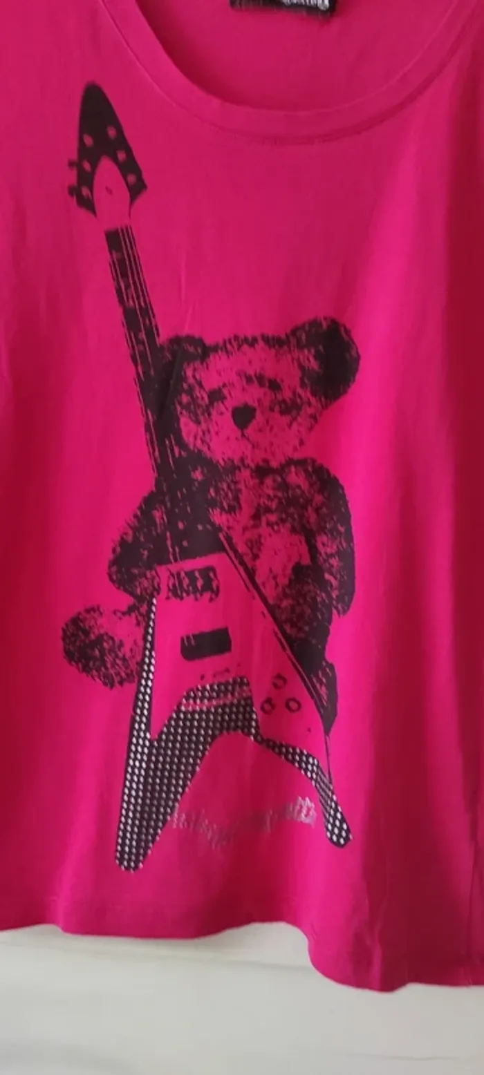💐T-shirt manches courtes - Lulu Castagnette - taille M - Très bon état 💐 - photo numéro 2