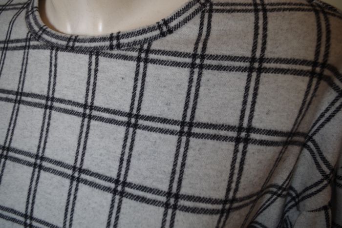 Mango - Pull-over  à carreaux gris T M - photo numéro 3