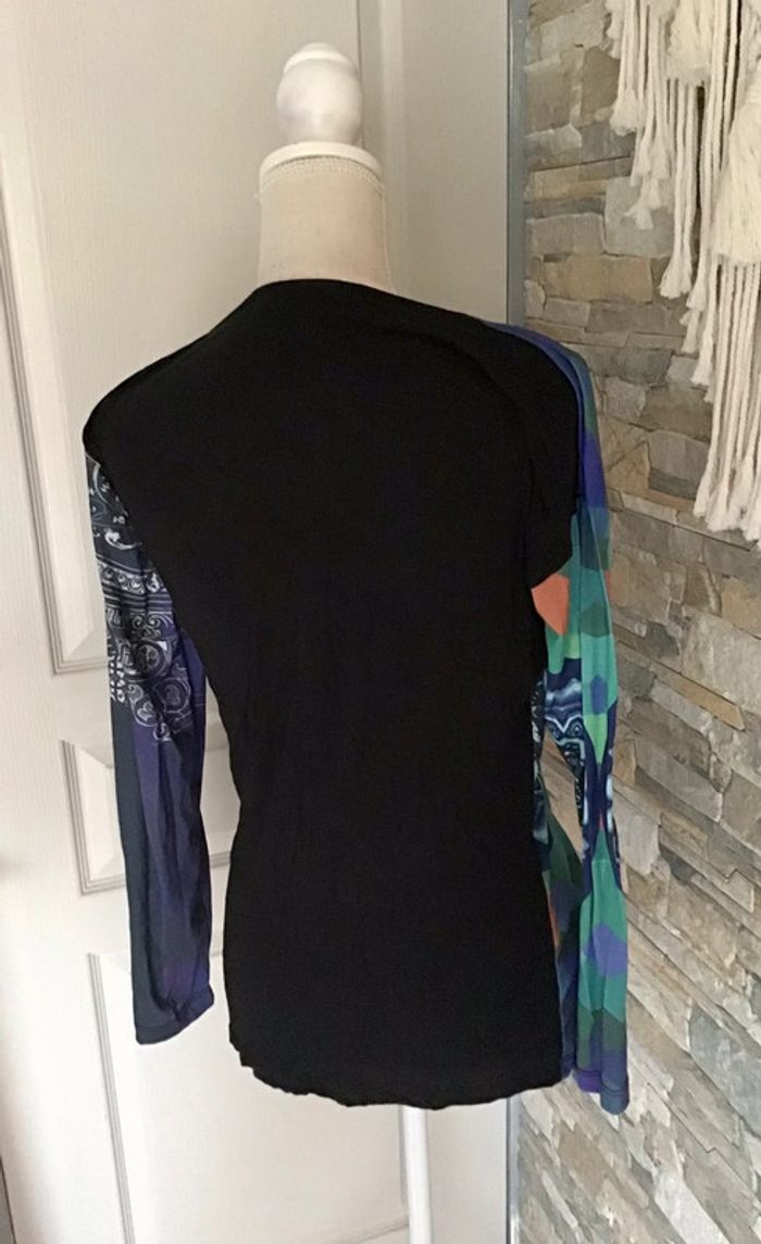 Très jolie haut manche longue taille L marque Desigual (0923) - photo numéro 6