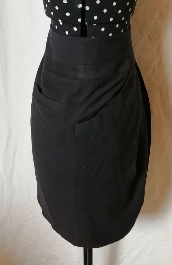 Mini-jupe noire plissée taille 34 Comptoir des cotonniers - photo numéro 6