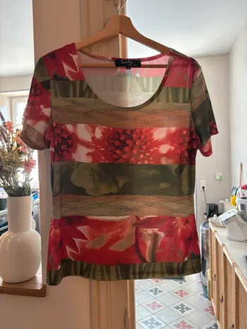 T-shirt à motif fleuri Leslie Monte-Carlo - Taille 44