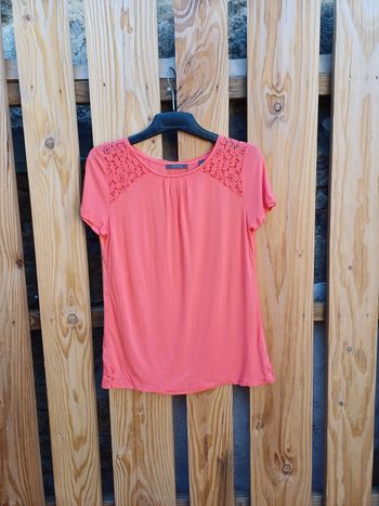 Jolie blouse à manches corail Esprit