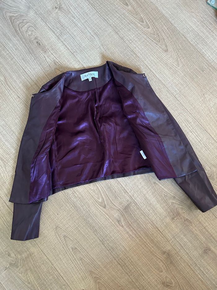 Veste bordeaux bi matière Jus d’Orange taille 1 jamais portée - photo numéro 8