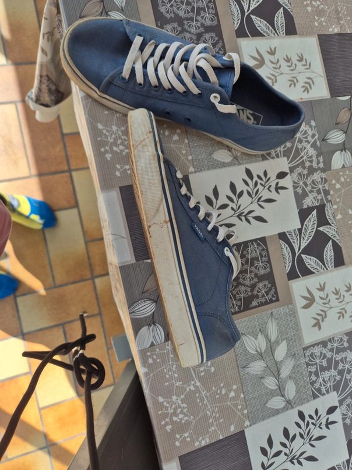 Basket en toile vans bleu - photo numéro 2