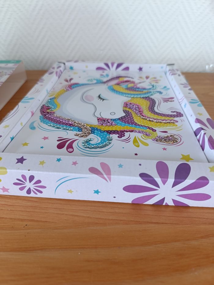 Tableau licorne sequins - photo numéro 9