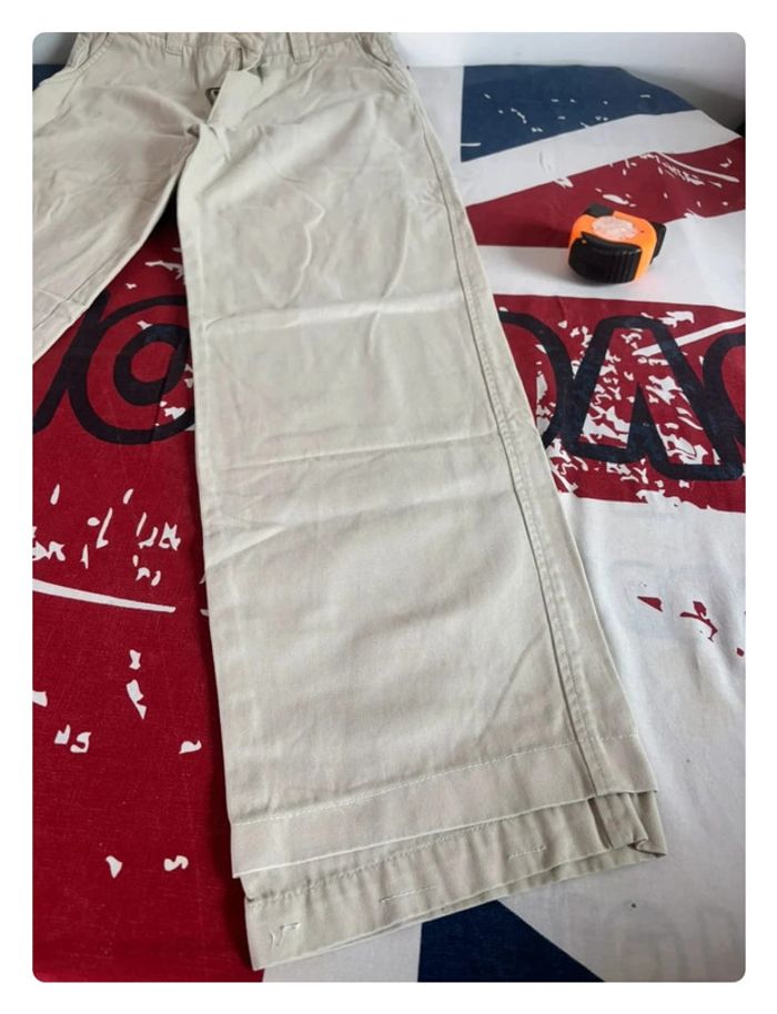 Pantalon Chino Bertrand d’Arley taille 38 marron crème/ beige crème doublure au niveau des chevilles - photo numéro 6