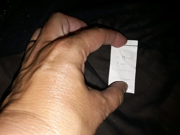 🔮 Chemisier / Chemise noir Brillant en 2 ans 🔮 - photo numéro 4