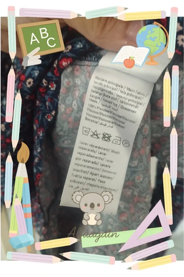 Blouse Vertbaudet fleurie 9ans - photo numéro 6