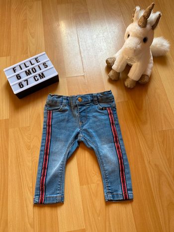 Jeans bande rouge Lulu Castagnette