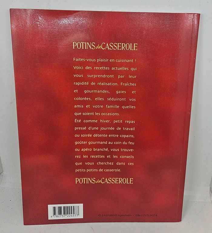 "Potins de casserole à nous les douceurs anglaises".
S.a.e.p.
108 pages.
ISBN : 2.7372.2457.8 - photo numéro 2