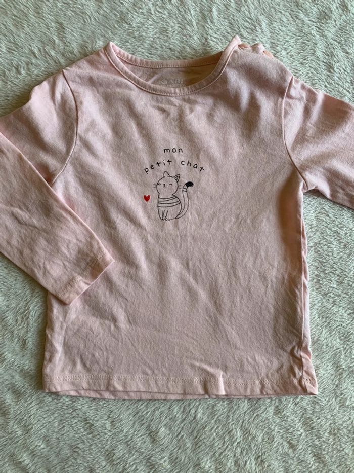 tee shirt manche longue fille s22