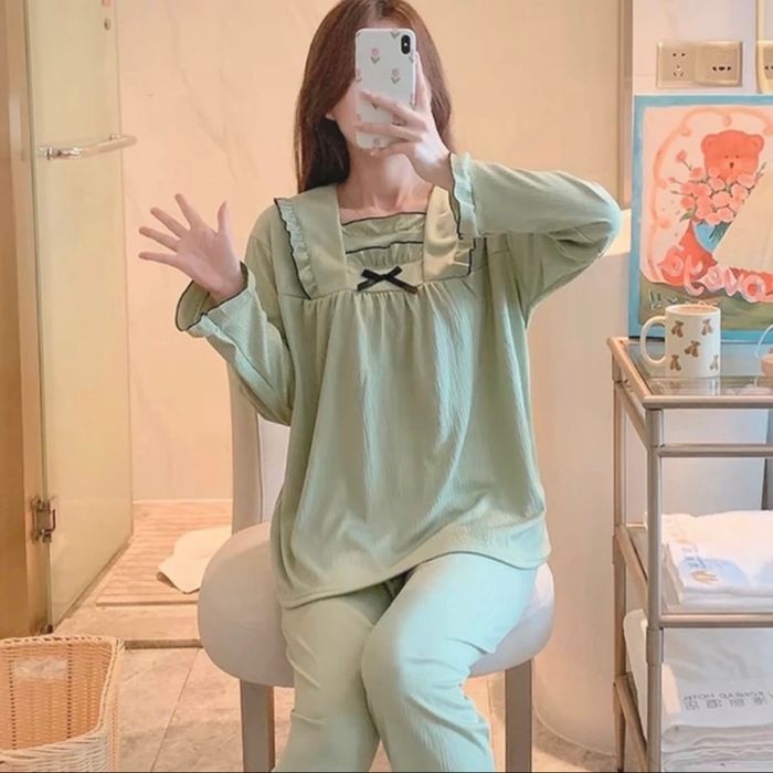 Ensemble de pyjama coréen pour femmes, automne/hiver, - photo numéro 3