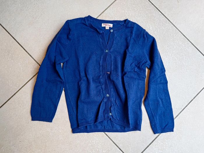 Gilet bleu 6 ans