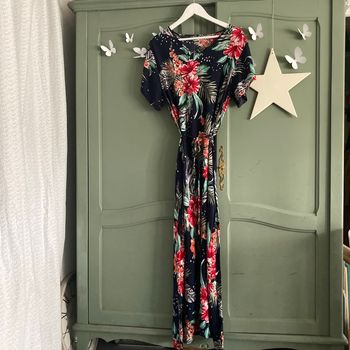 Robe fleurie bleue