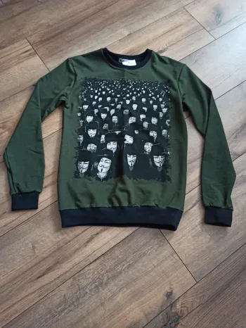 Pull fin homme manches longues kaki XS