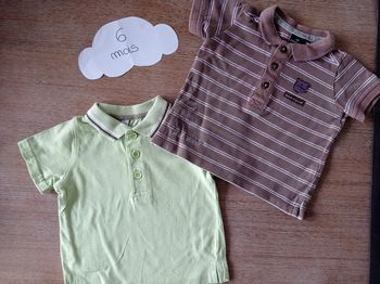 Lot de 2 polos 6 mois