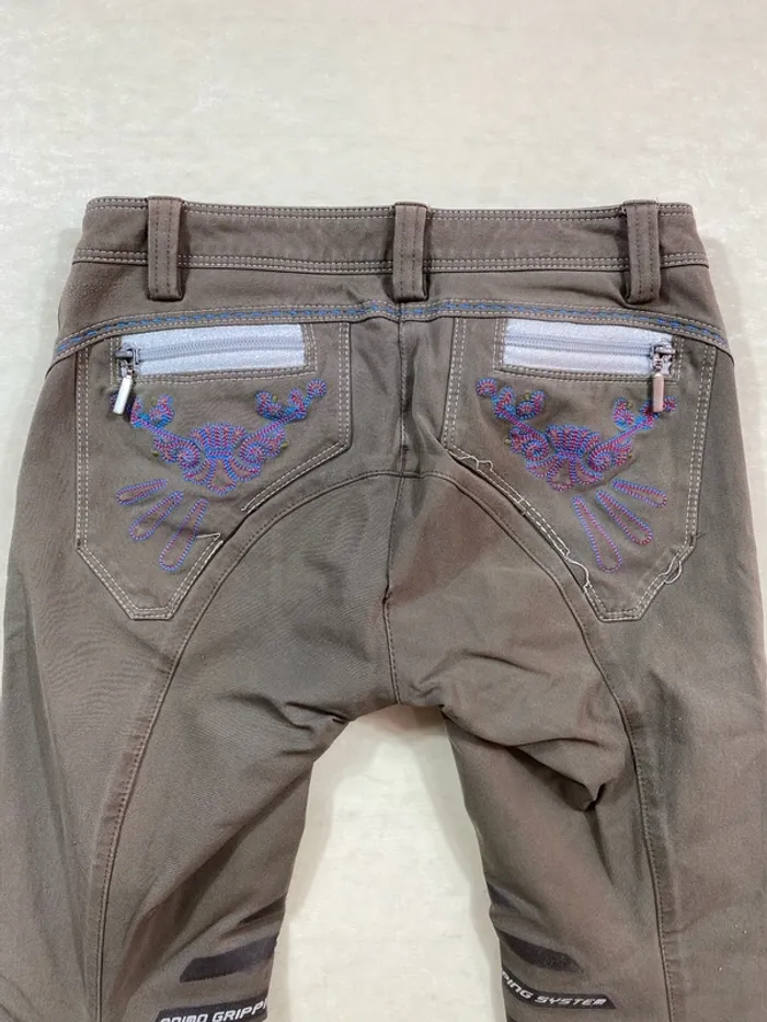 Pantalon équitation Animo Brun XXS Très Bon État - photo numéro 10