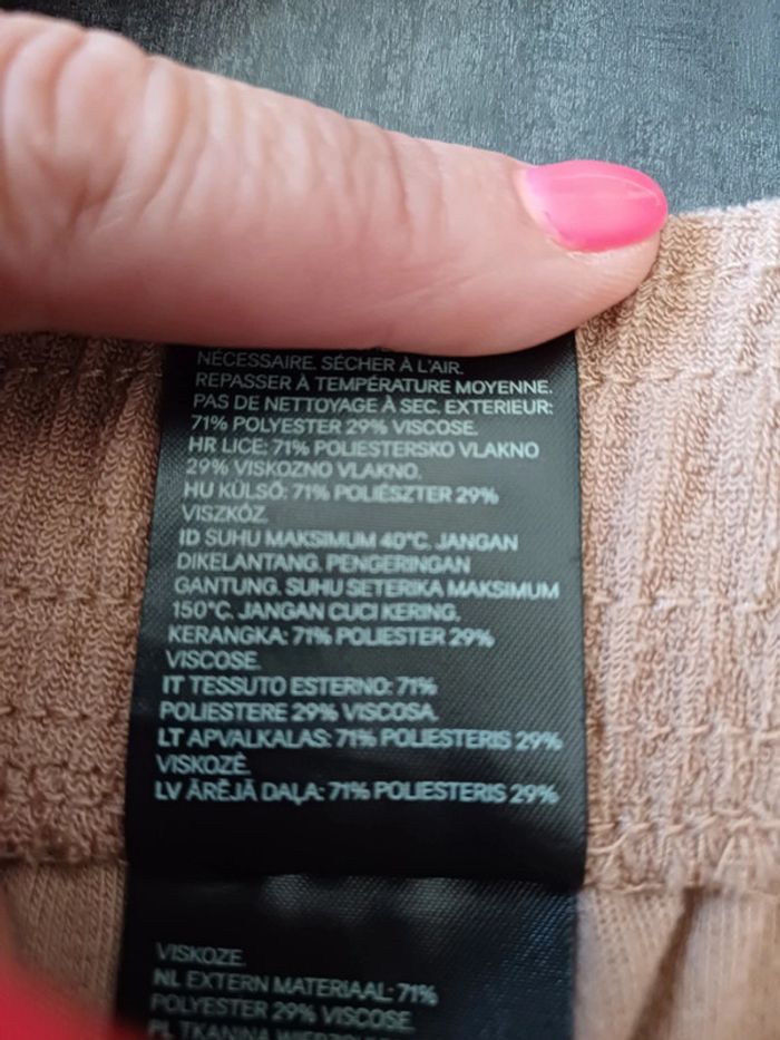 Pantalon large beige - photo numéro 5