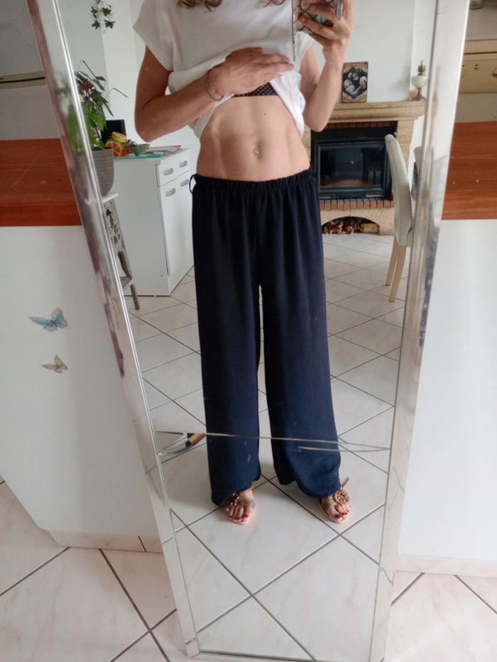 Pantalon fluide femme m noir p - photo numéro 4