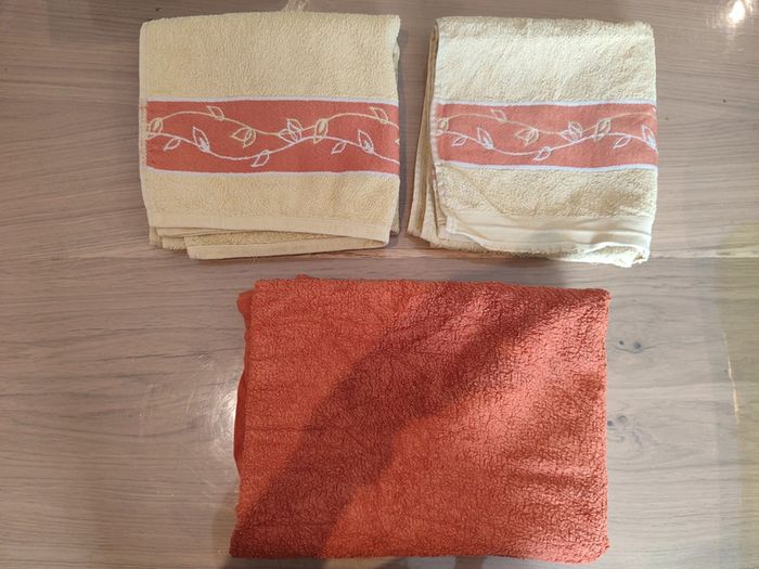 Lot de 3 serviettes de toilette