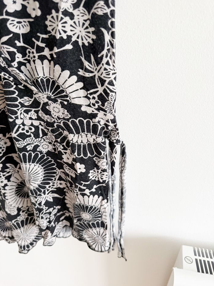 Robe cache cœur noir gris cache-cache taille 40 L - photo numéro 3