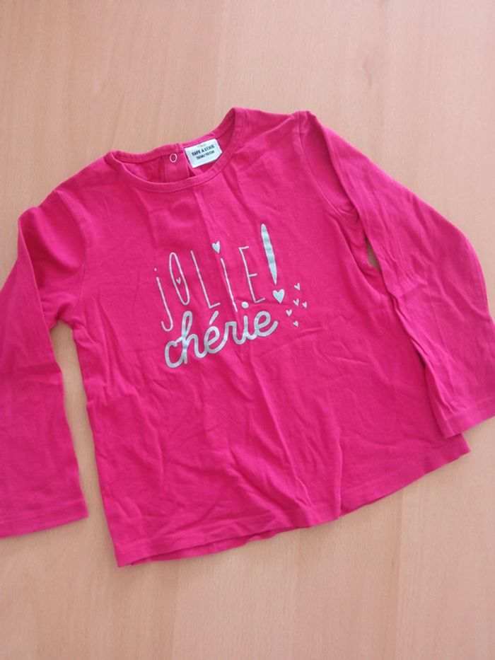 T-shirt manches longues TAO 36 mois.