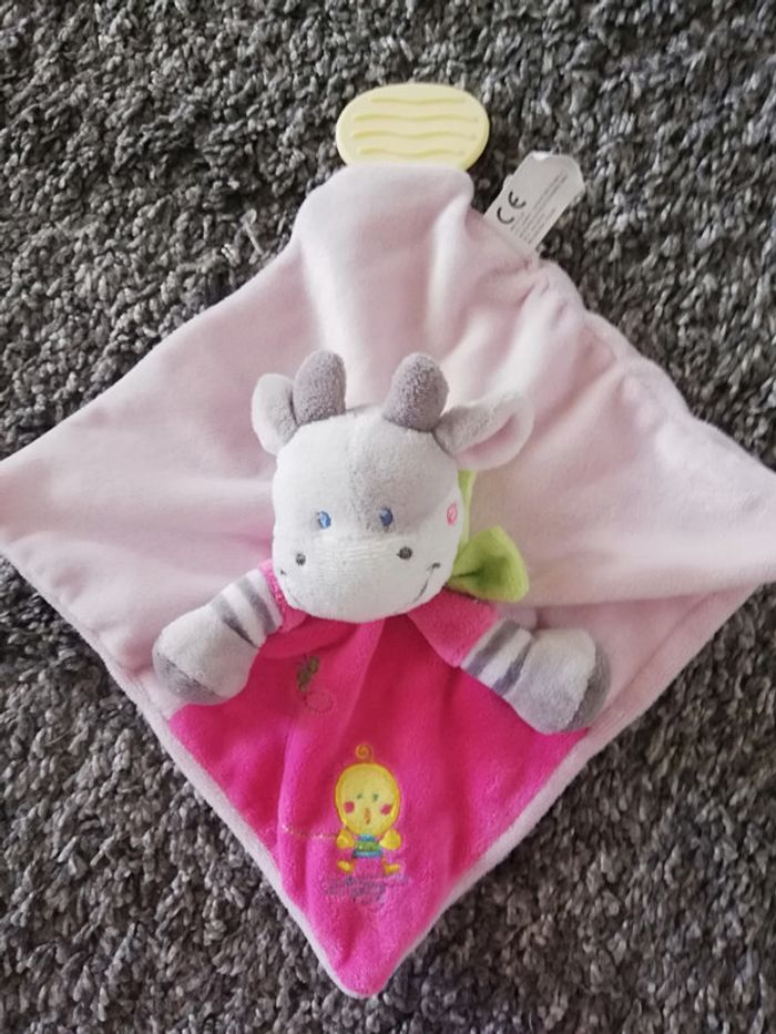 Doudou plat rose