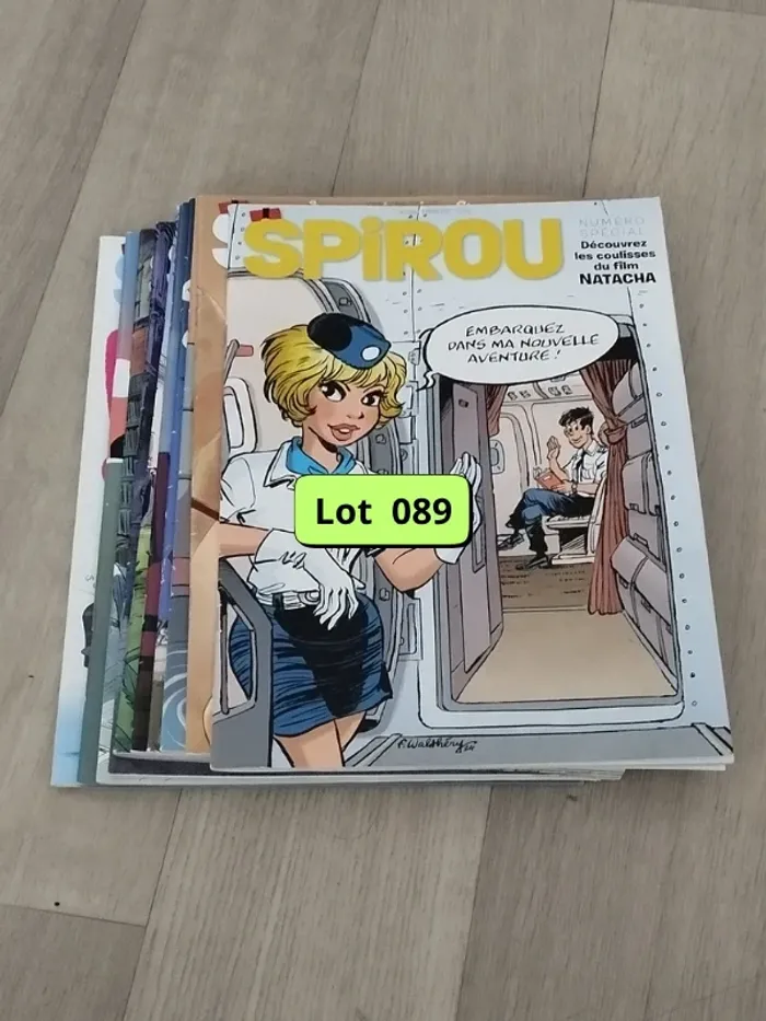 Lot de 10 BD magazines SPIROU année 2025 L089