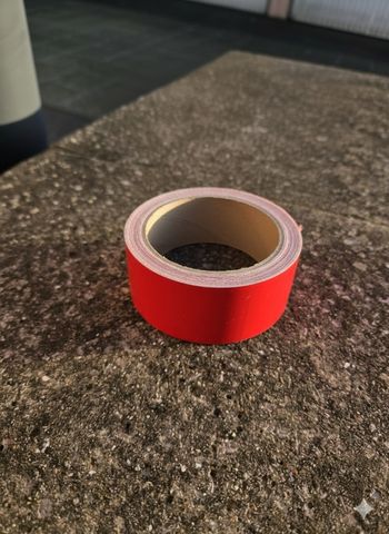 lot de 3 rouleaux de vinyles permanent de couleur rouge ( hauteur 4 cm)