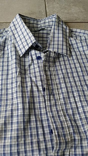 Chemisette à carreaux homme taille L