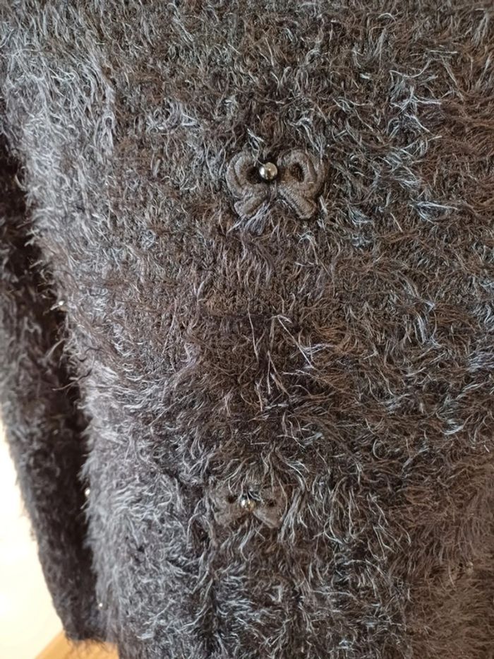 Pull noir chaud avec motif Noeuds Millénium taille S/M 36/38 - photo numéro 3
