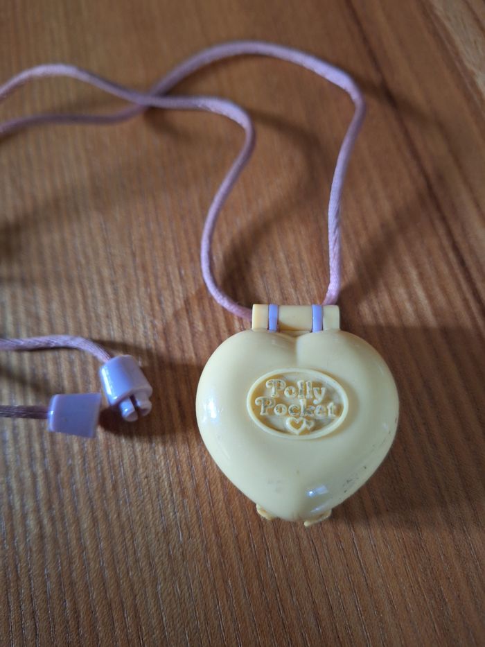 RARE Polly Pocket vintage année 1980 - Médaillon jaune - photo numéro 7