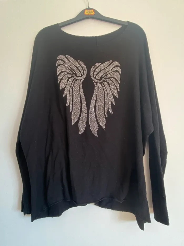 Pull fin grande taille .