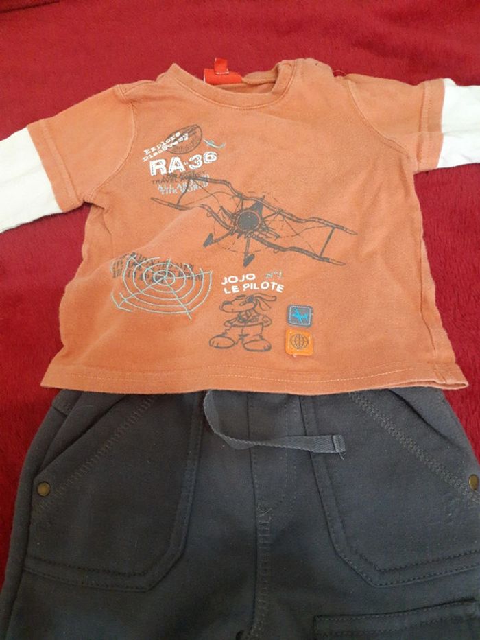 Ensemble t shirt manches longues tissaia et bas de jogging - photo numéro 2