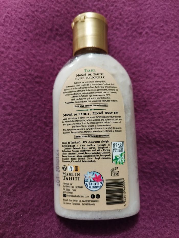 Monoï - photo numéro 2