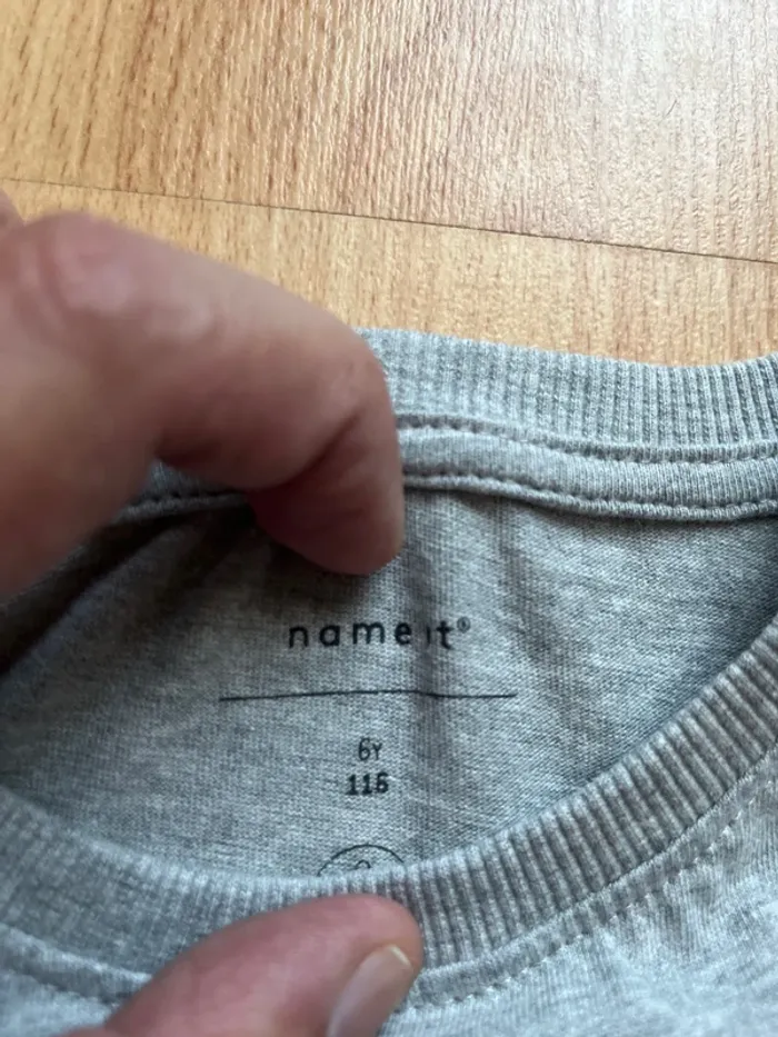 T-shirt filleName It, /6ans/ gris et doré /neuf avec étiquette - photo numéro 3