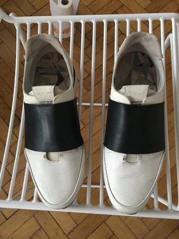 Baskets blanche tout cuir