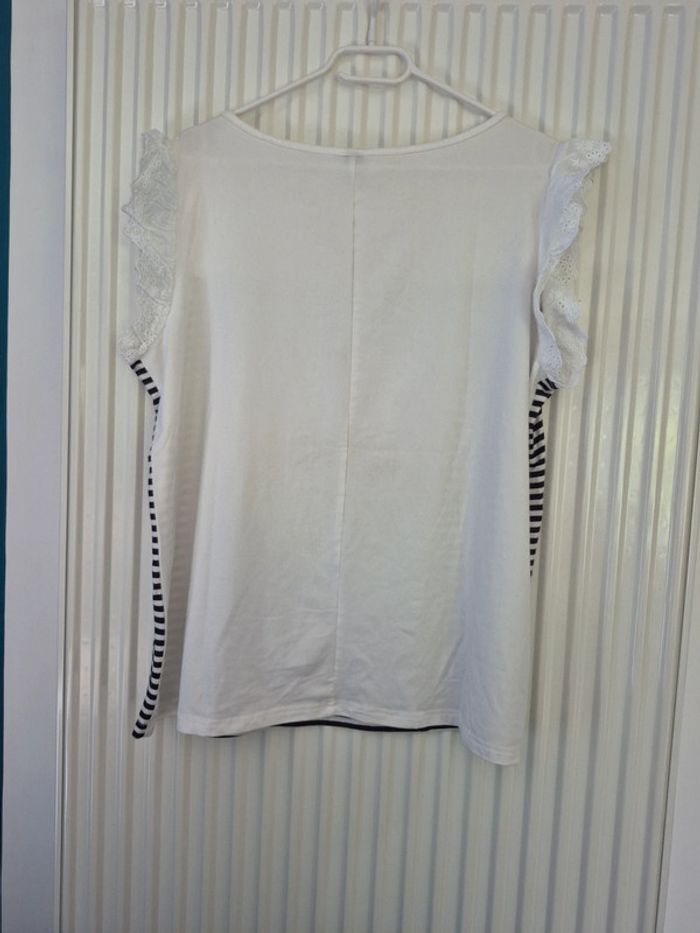 Tee-shirt manches brodées - photo numéro 2