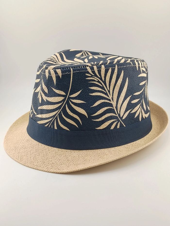 Chapeau de paille ambiance tropicale - photo numéro 2