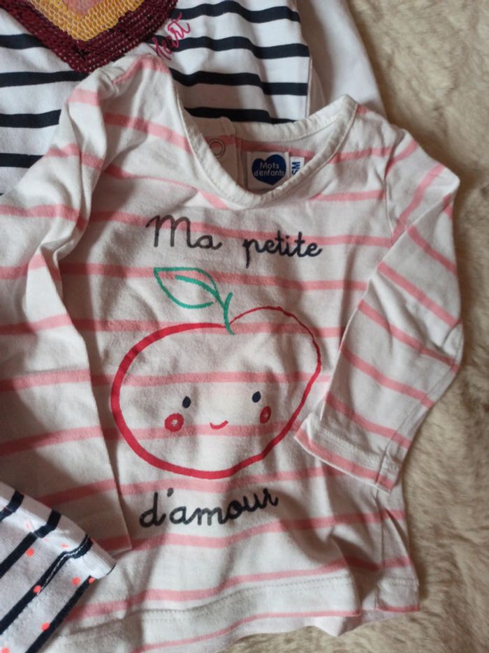 Lot t shirt manches longues fille - photo numéro 4