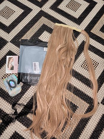 Postiche Queue de Cheval Feshen Cheveux Synthétiques Raides (Neuf)