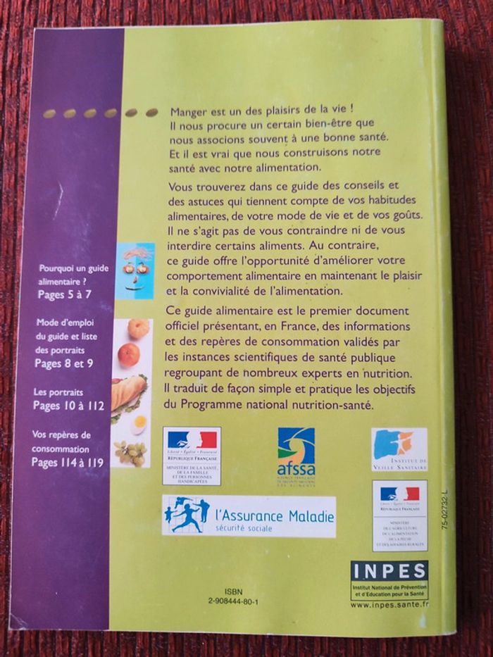 Livre santé alimentation "la santé vient en mangeant" - photo numéro 2
