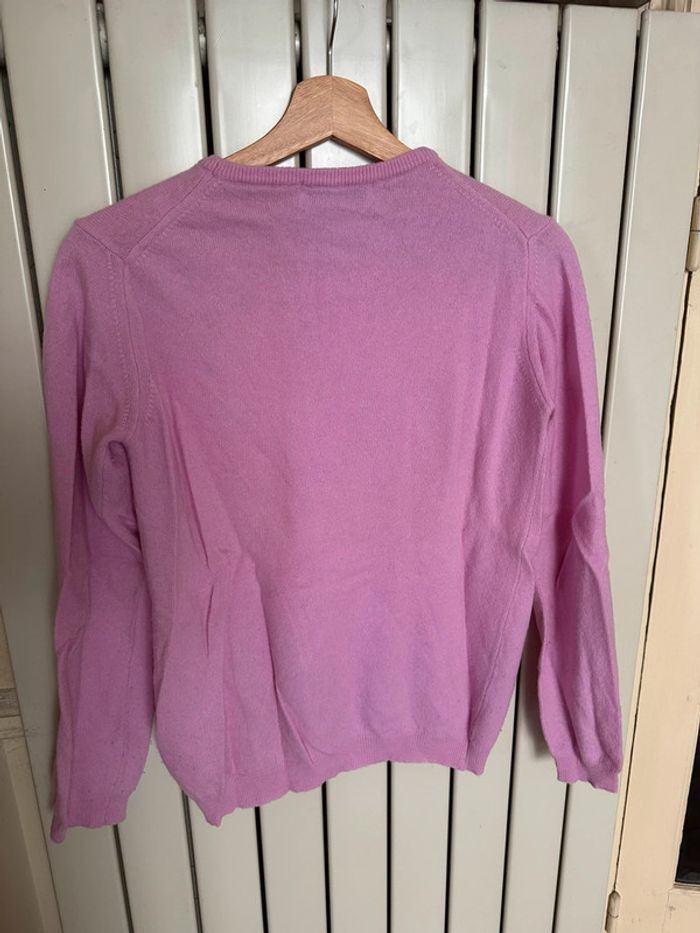 Pull laine rose vintage S - photo numéro 3