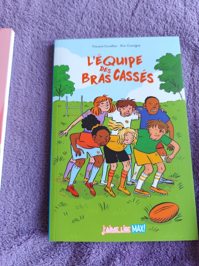 Lot 2 livres j aime lire max 9 ans l équipe des bras cassés + moi fils de star - photo numéro 4