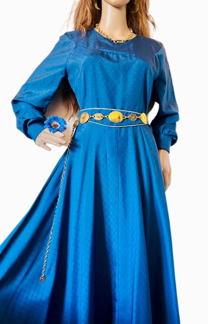 💙Magnifique longue robe bleue vintage style médiéval féerique fairycore medieval blue dress💙 - photo numéro 12