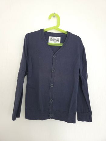Gilet / Cardigan Bleu Marine best way unisex Taille 8 Ans