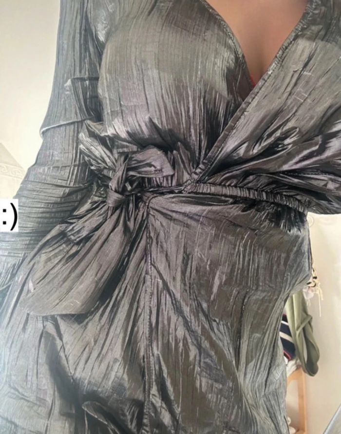 Combi-short argentée H&M taille M/38 - photo numéro 8