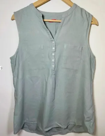 Blouse sans manches en coton taille 42 / Tissaia